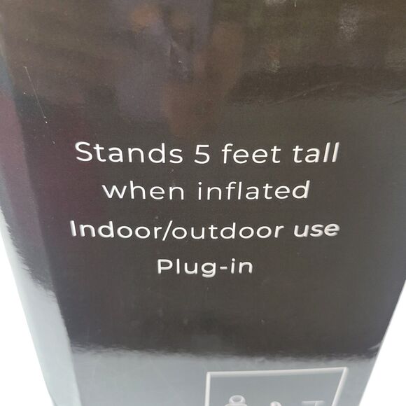 Halloween Outdoor Yard Inflatable 5ft Ghost Waving Walking Dog Spooky Witch Hat - Picture 7 of 10